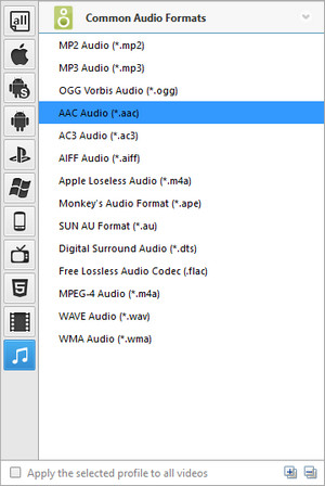 Convert AAC to MP3