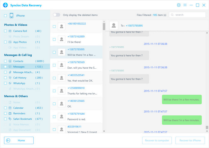 recover lost data from iPhone