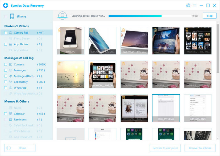 syncios data recovery mac