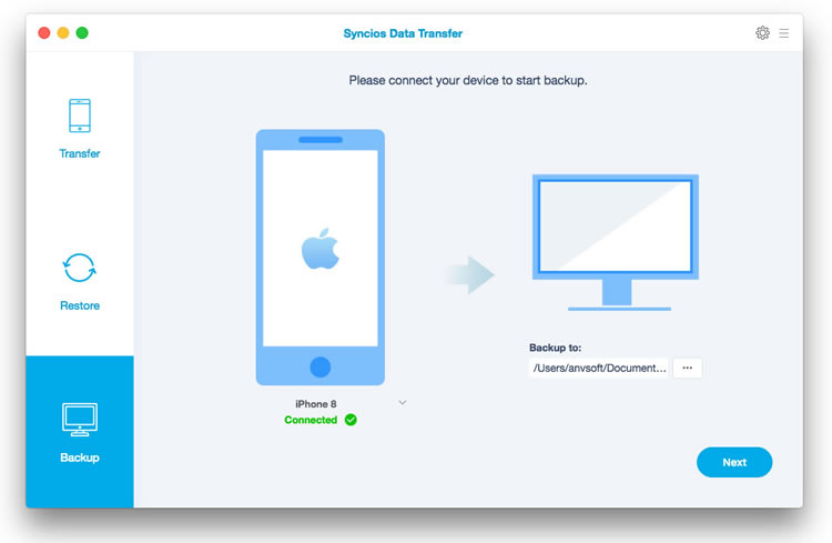 syncios data transfer for iphone