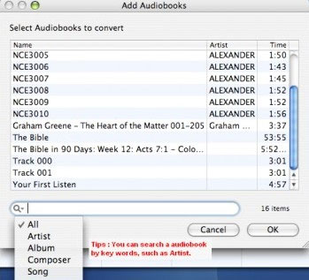 Add audible Audiobook