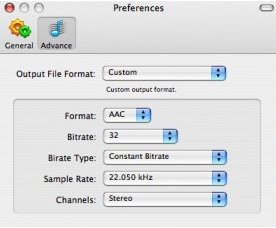 Choose Output Format