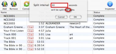 Set Split Interval