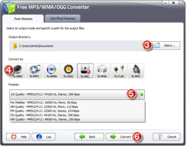Free MP3 WMA OGG Converter