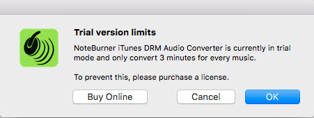 pop-up message