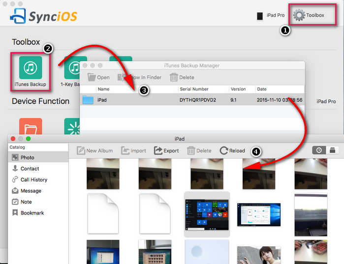 iTunes backup extractor