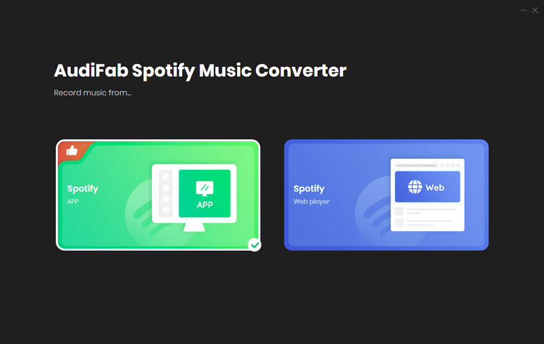 choose download spotify music to mp3 by app or webplayer