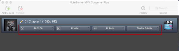 settings for converting itunes m4v on mac