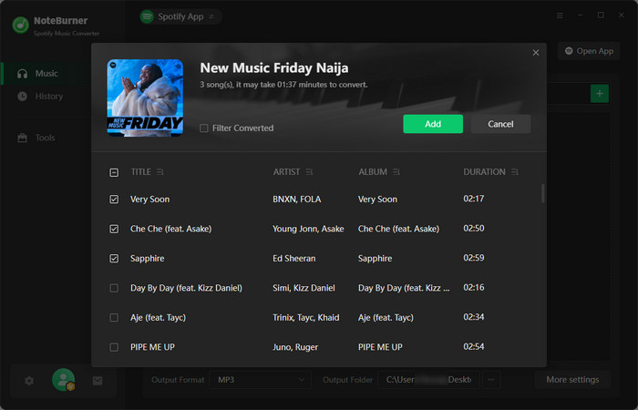 add music