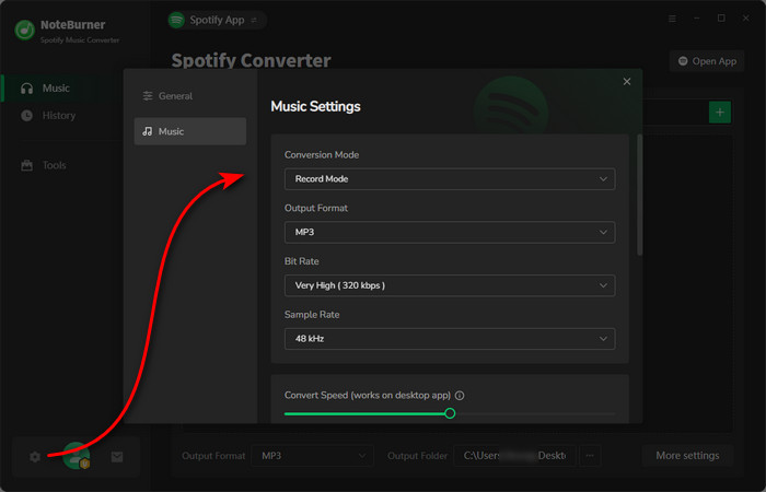 choose output format